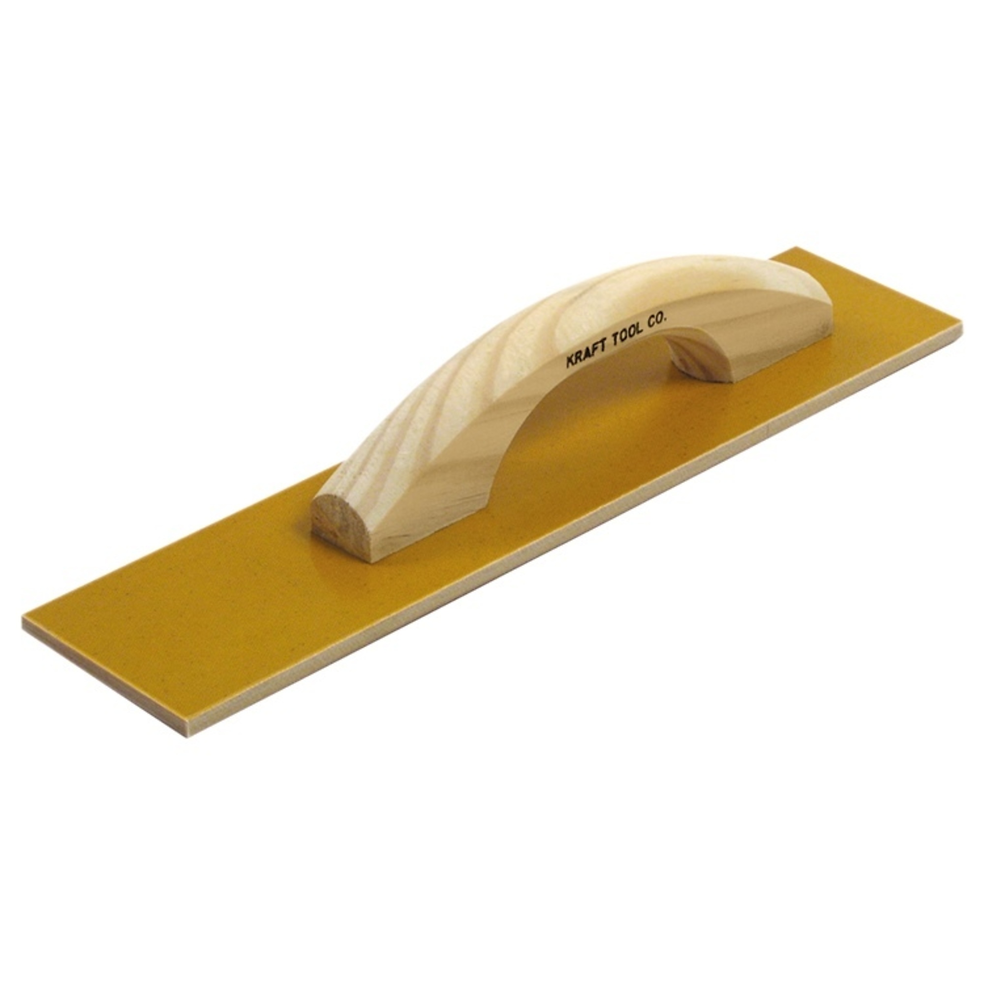 Kraft Tools CF505 16"x3-1/2" Square End Laminated Canvas Resin Hand Float w/Wood Handle